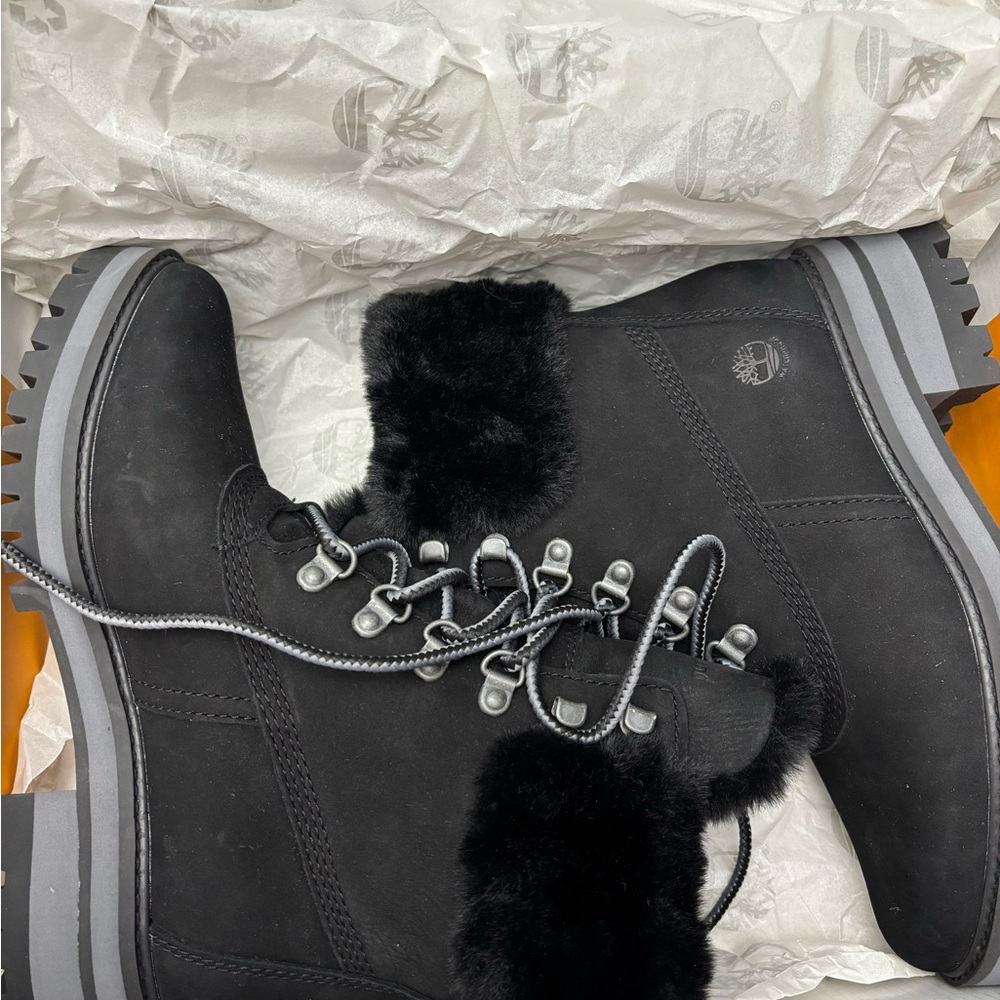 Timberland Black Nubuck Boots